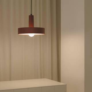 LEDS-C4 Hængelampe Keops 1, dæmpbar, Terracotta, Stue/spisestue, Aluminium, Moderne