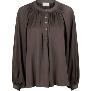 Kirsty Structure Bluse, Brown, 34