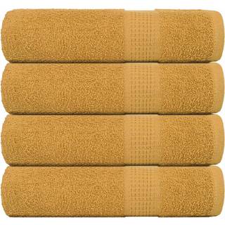 Håndklæder 360 G/M2 100 % Bomuld Farvet Guld - 4 / 100 x 150 cm