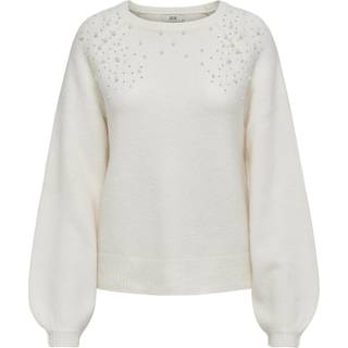 Pearl Striktrøje, Hvid, XL