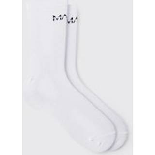Mens White Original Man Sports Socks