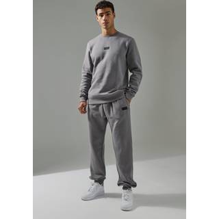 Mens Charcoal Man Active Sweatshirt & Jogger Tracksuit