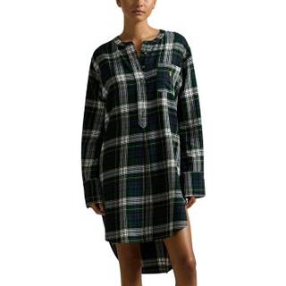 Polo Ralph Lauren Cozy Flannel Tunic - Black/Green - X-Small
