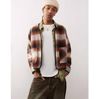 Santa Cruz Assembly Liner Jakke - S - orange/black check