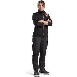 Blåkläder 3394 Dame Sweatshirt full zip / Dame Sweatshirt full zip - L - Sort/Rød