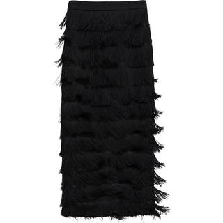 Dorothee Schumacher Emotional Essence fringed maxi skirt - black - XS