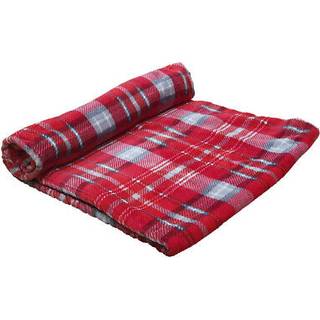 Fleece plaid "KARELI" red, 70 x 100 cm