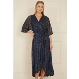 Yumi Yumi Pailletter Kimono Midi Wrap Kjole - EU 40 (UK 12)