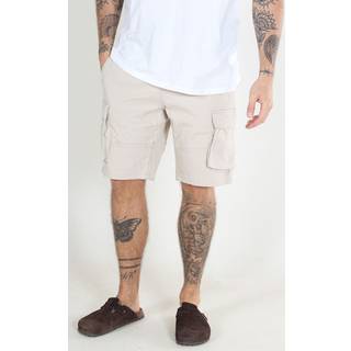 ONLY & SONS Cam Stage Cargo Shorts Silver Lining