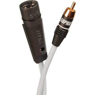 SUPRA SubLink RCA-XLR mono lydkabel | XLR han RCA han | 0,50 mete | PRIS-MATCH