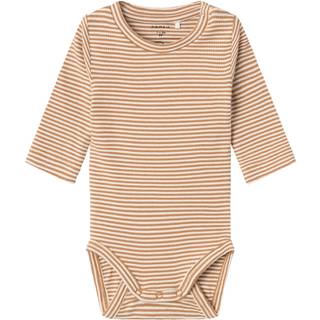 Name It Almond Stribet Body - Str. 0m 50cm