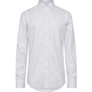Adley C Udringet Krave Skjorte - 090 Pure white - 43