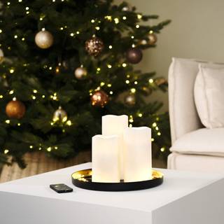 Batteridrevet LED-lyskæde i metal, Indendørs 2,5m Sølvfarvet