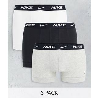 Nike 3-pak Everyday Essentials Cotton Stretch Trunk - Black/Grey - Medium * Kampagne *