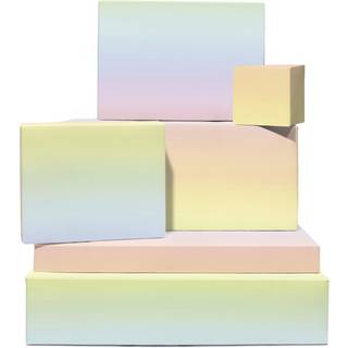 Central 23 pastelindpakningspapir - ombre - 6 ark gaveindpakning til hende - genanvendelig - til f?dselsdag baby shower jubil?um