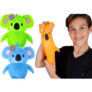 Ja-Ru Koala Bear Pets Prether-Squishy Fidget Toy (2 Koalas Assortered) Stress Relief Bedtime venner til b?rn med h?rtentakler som nudler. Fest fa