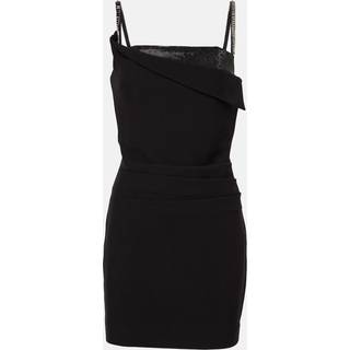 Roland Mouret Crystal-embellished crÃªpe minidress - black - XXXS