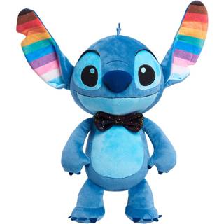 Bare leg Disney Pride Stitch 15-tommer store plyssede dyrebl?de broderede detaljer Rainbow Blue Alien Kids Toys for alderen 2 op