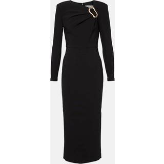 Roland Mouret Asymmetric crÃªpe midi dress - black - S