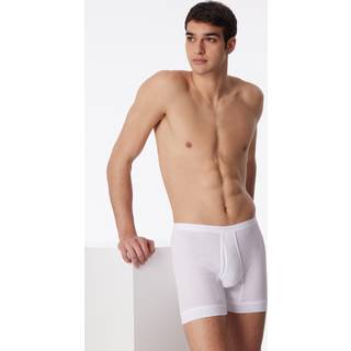 Schiesser Herren Shorts weiß Reine Baumwolle unifarben