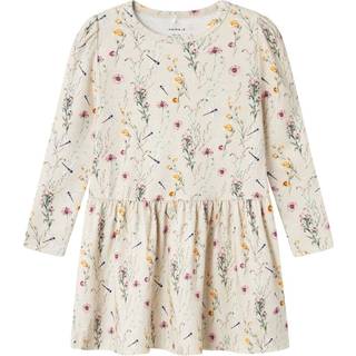 Name It Peyote Melange Blomstret Kjole - Str. 3y 98cm