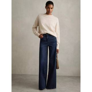 Reiss Reiss Heather Stræk-Cotton Brede bukseben Jeans