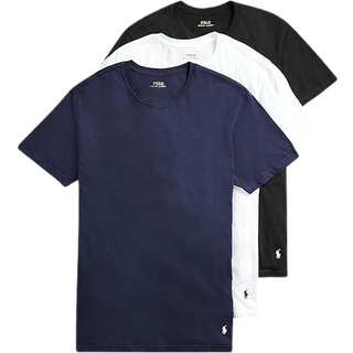 POLO Ralph Lauren Herre klassisk pasform bomuld rundhals-undertrøje 3-pak - marineblå/hvid, hvid/marineblå, sort/hvid XX-Large