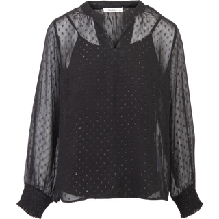 ChaCha Dame Bluse - Black - M