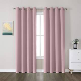 Cucraf Blackout gardiner 95 tommer l?ngde 2 paneler s?t v?relse m?rkere gardiner og gardiner til stue sovev?relse termisk isoleret lys blokerende