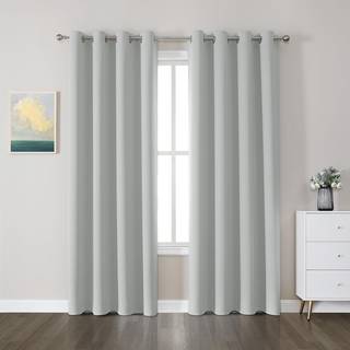 Cucraf Blackout gardiner 84 tommer l?ngde 2 paneler s?t v?relse m?rkere gardiner og gardiner til stue sovev?relse termisk isoleret lys blokerende