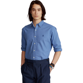 Polo Ralph Lauren Custom Fit Oxford Shirt Bastille Blue
