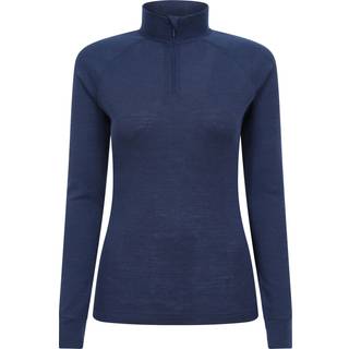 Mountain Warehouse Mountain Warehouse Navy Womens Merino Zip Neck Thermal Top