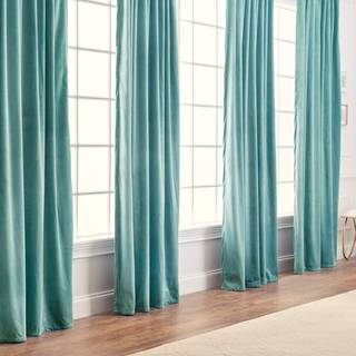 Chanasya Premium 2 -Panel Blackout Velvet Curtains - klassiske og solide gardiner til stue eller sovev?relse - 52 """" x 96 """" - Sage