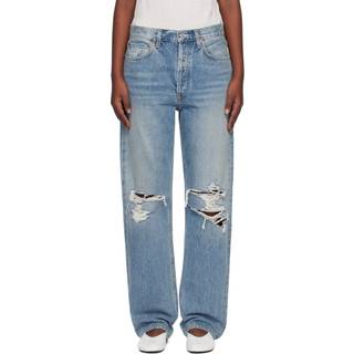 Agolde Kelly high-rise straight jeans - blue - XXS