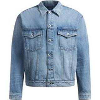 Denimjakke med regular fit og logodetaljer