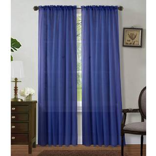 SAPPHIRE HJEM 2 Paneler Vindue Sheer Curtains 54 X 63 inches (108 Total Bredde) Voile Paneler til sovev?relse Stue Rod Pocket Dekorative gardiner