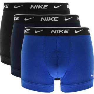 Nike Everyday Cotton Strech Trunk Boxer Shorts 3 Pack Men - Dark Blue, Blue, Size L - dark_blue