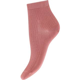 Conmé Strømper Viscose Rib - Lyserød