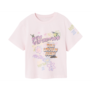 Name It Festival Bloom Printet Loose Short T-shirt - Str. 13-14y 158/164cm