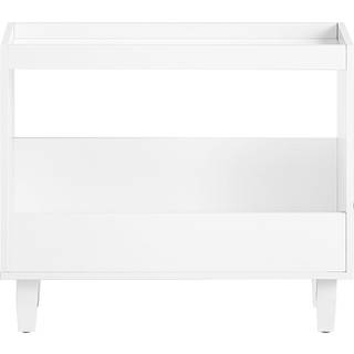 SoBuy bord med hjul - Hvidt kabinet med skuffer FBT147-W