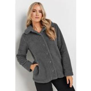 Lts Tall Charcoal Grey Teddy Fleece Jacket 10 Lts | Tall Women's Jackets