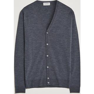 John Smedley Petworth Extra Fine Merino Cardigan Charcoal