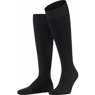 Falke Herren Socken schwarz Schur-Wolle unifarben