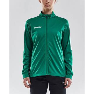 Craft 1905626 progress jacket w Kvinde / Træningstrøje / Sportstrøje / Trøje TEAM GREEN/WHITE M