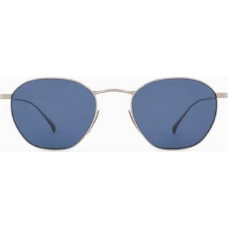 Giorgio Armani Mand AR6160T 338780 Solbriller Titanium Sølv Blå Firkantet Normal