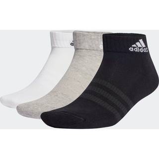 Cushioned Sportswear ankelsokker, 6 par - Medium Grey Heather / White / Black - 28-30