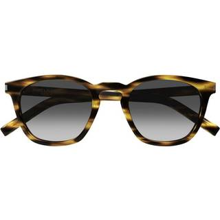 SAINT LAURENT Unisex SL 28 045 Solbriller Acetat Havana Grå Firkantet Normal Skygge