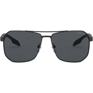 Prada Linea Rossa PS51VS Polarized DG05Z1 59 Solbriller Mænd Black - Black Rubber - 59mm