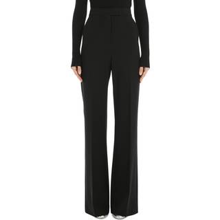 Max Mara Norcia pleated jersey straight pants - black - XS