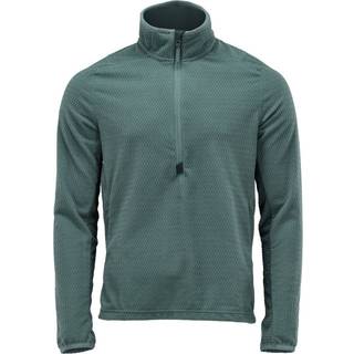 MASCOT CUSTOMIZED microfleecetrøje med kort lynlås, lys skovgrøn - XS